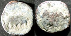 Ancient Coins - INDIA, IKSHVAKUS: Anon lead unit, Elephant L/Ujjain symbol