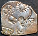 Ancient Coins - INDIA, MAGADHA: Series I AR punchmarked karshapana GH 119. RARE and CHOICE!