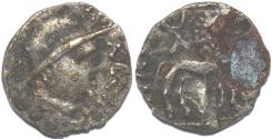 Ancient Coins - BACTRIA, Yueh-Chi: Sapalbizes (Sapadbizes) AR obol. VERY RARE!