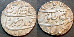 Ancient Coins - INDIA, MUGHAL, Aurangzeb 'Alamgir (1658-1707) AR rupee, Ahmedabad, AH 1117, RY 49. SUPERB!