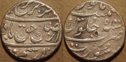 Ancient Coins - INDIA, MUGHAL, Farrukhsiyar (1713-19) AR rupee, Surat, RY 5. CHOICE!