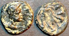 Ancient Coins - INDIA, KUSHAN: Kujula Kadphises AE unit, Hercules type. SCARCE!