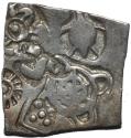 Ancient Coins - INDIA, MAGADHA: Series I AR punchmarked karshapana GH 253a. VERY RARE and SUPERB!