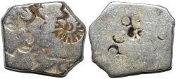Ancient Coins - INDIA, MAGADHA: Series IVd Silver punchmarked karshapana, GH 416