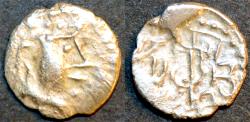 Ancient Coins - INDIA, UNKNOWN KINGDOM IN SIND OR PUNJAB, Yashaditya Silver damma, CHOICE!