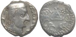 Ancient Coins - INDIA, WESTERN KSHATRAPAS: Damasena (223-236 CE) Silver drachm, as Mahakshatrapa