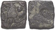 Ancient Coins - INDIA, SANGAM AGE PANDYA: Silver punchmarked Half Karshapana. VERY RARE and SUPERB for type!