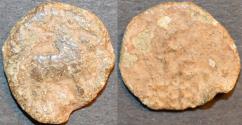 Ancient Coins - INDIA, SADAKANAS of CHANDRAVALLI (c. 30 BCE - 70 CE): Anonymous Lead fraction. SCARCE!
