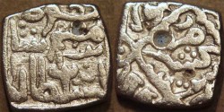 Ancient Coins - INDIA, KASHMIR SULTANS, Ibrahim Shah I (1528-29) Silver sasnu, K76. SCARCE! 