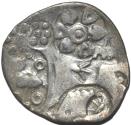 Ancient Coins - INDIA, MAGADHA: Series I AR punchmarked karshapana GH 188. RARE and CHOICE!