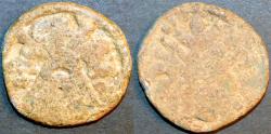 Ancient Coins - INDIA, CHUTUS of BANAVASI: Chutukulananda Lead unit, type 1