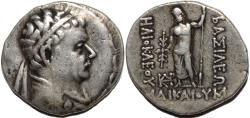 Ancient Coins - BACTRIA (BAKTRIA): Heliocles (Heliokles) I AR Attic tetradrachm, CHOICE, priced for quick sale.