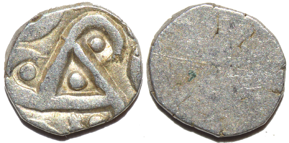 INDIA, Kuru janapada, c.4th century BCE, Silver 15-mana, uniface