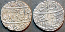 Ancient Coins - INDIA, MUGHAL, Shah Alam II: Silver rupee, Shahjahanabad, AH 1197, RY 24. CHOICE!