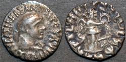 Ancient Coins - INDO-GREEK:: Artemidoros (Artemidorus) AR drachm: diademed bust/Nike. RARE & CHOICE!
