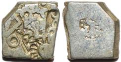 Ancient Coins - INDIA, MAURYA: Series VIb Silver punchmarked karshapana, GH 568. CHOICE!