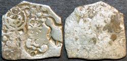 Ancient Coins - INDIA, MAGADHA: Series I AR punchmarked karshapana GH 253a. VERY RARE and CHOICE!