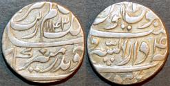 Ancient Coins - INDIA, EARLY SIKH ? imitation Mughal AR rupee naming Aurangzeb, "Burhanpur", AH 1143, RY 4. VERY RARE, CHOICE and INTRIGUING!