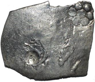 Ancient Coins - INDIA, MAGADHA: Series I AR punchmarked karshapana GH 126. VERY RARE and SUPERB!