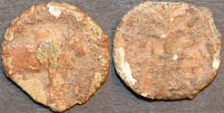 Ancient Coins - INDIA, SADAKANAS of CHANDRAVALLI (c. 30 BCE - 70 CE): Anonymous Lead fraction. SCARCE!