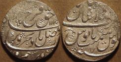 Ancient Coins - INDIA, MUGHAL, Farrukhsiyar (1713-19) AR rupee, Shahjahanabad, AH 1130, RY 7. CHOICE!
