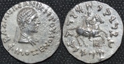 Ancient Coins - INDO-GREEK: Philoxenos (Philoxenus) AR tetradrachm, bare-headed type, RARE and SUPERB!