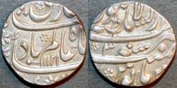 Ancient Coins - INDIA, MUGHAL, Shah Alam Bahadur (1707-1712) AR rupee, Lahore, AH 1121, year 3, SUPERB!