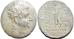 Ancient Coins - BACTRIA (BAKTRIA): Heliocles (Heliokles) I AR Attic tetradrachm, CHOICE!
