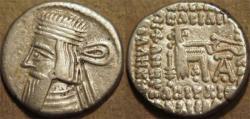 Ancient Coins - PARTHIA, ARTABANOS III (80-90 CE) Silver drachm, Ecbatana, Sell 74.6var. RARE & INTERESTING VARIANT!