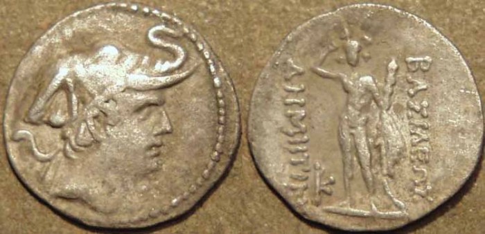Ancient Coins - BACTRIA, Demetrios I (Demetrius) AR obol. CHOICE!