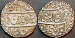 Ancient Coins - INDIA, MARATHAS: Silver rupee in name of Shah Alam II, Bagalkot, AH 1189. SUPERB!