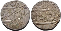 Ancient Coins - INDIA, HYDERABAD, Mir Mahbub Ali Khan (1868-1911) Silver rupee ino Asaf Jah, Hyderabad, AH 1294.