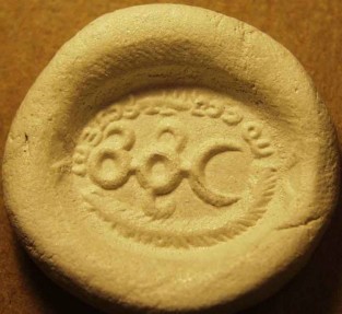 Ancient Coins - SASANIAN Seal, Chalcedony, with monogram and legend, c. 4th-5th century. SUPERB!