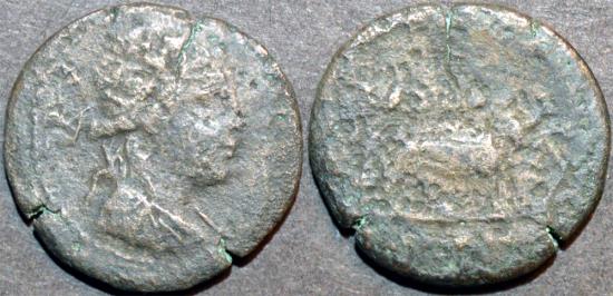 BACTRIA, AGATHOCLES or AGATHOKLES: Cupro-nickel Chalkous or unit of ...