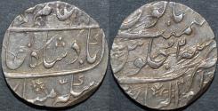 Ancient Coins - INDIA, MUGHAL, Aziz-ud-din 'Alamgir II (1754-59) AR rupee, Gwalior, RY 2. CHOICE!