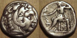GREEK, KINGS of MACEDON, AR tetradrachm naming Alexander III, Amphipolis, 315-294 BCE