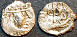 Ancient Coins - INDIA, UNKNOWN KINGDOM IN SIND OR PUNJAB, Yashaditya Silver damma, SUPERB!