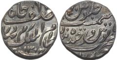 Ancient Coins - INDIA, HYDERABAD, Mir Mahbub Ali Khan (1868-1911) Silver 1/2 rupee ino Asaf Jah, Hyderabad, AH 1304. SCARCE & SUPERB!