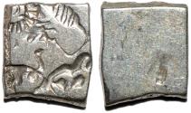 Ancient Coins - INDIA, MAURYA: Series VIb Silver punchmarked karshapana, GH 576. CHOICE!