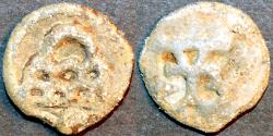 Ancient Coins - INDIA, CHUTUS of BANAVASI: Uninscribed Lead fraction. SCARCE + CHOICE!