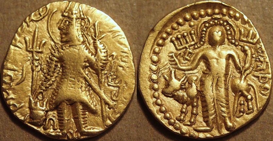 INDIA, Kushan: Kanishka III Gold dinar. SCARCE and CHOICE! | Ancient ...