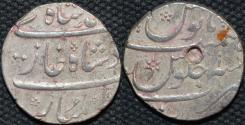 Ancient Coins - INDIA, MUGHAL, Muhammad Shah (1719-48): Silver rupee, Surat, year 10