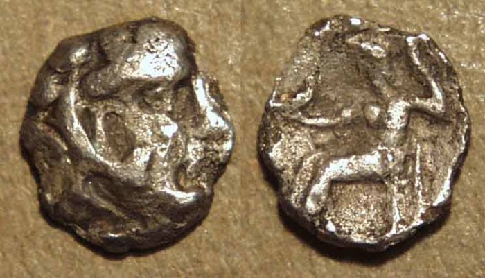 Ancient Coins - GREEK, SELEUCID ?, AR obol naming Alexander III, Eastern mint ?