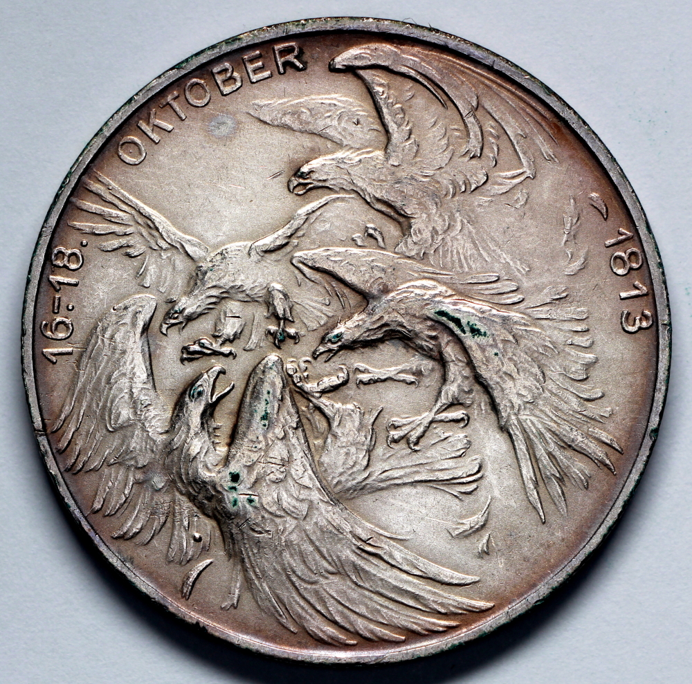 1913 Germany - Saxony - Battle of Leipzig Monument Medal