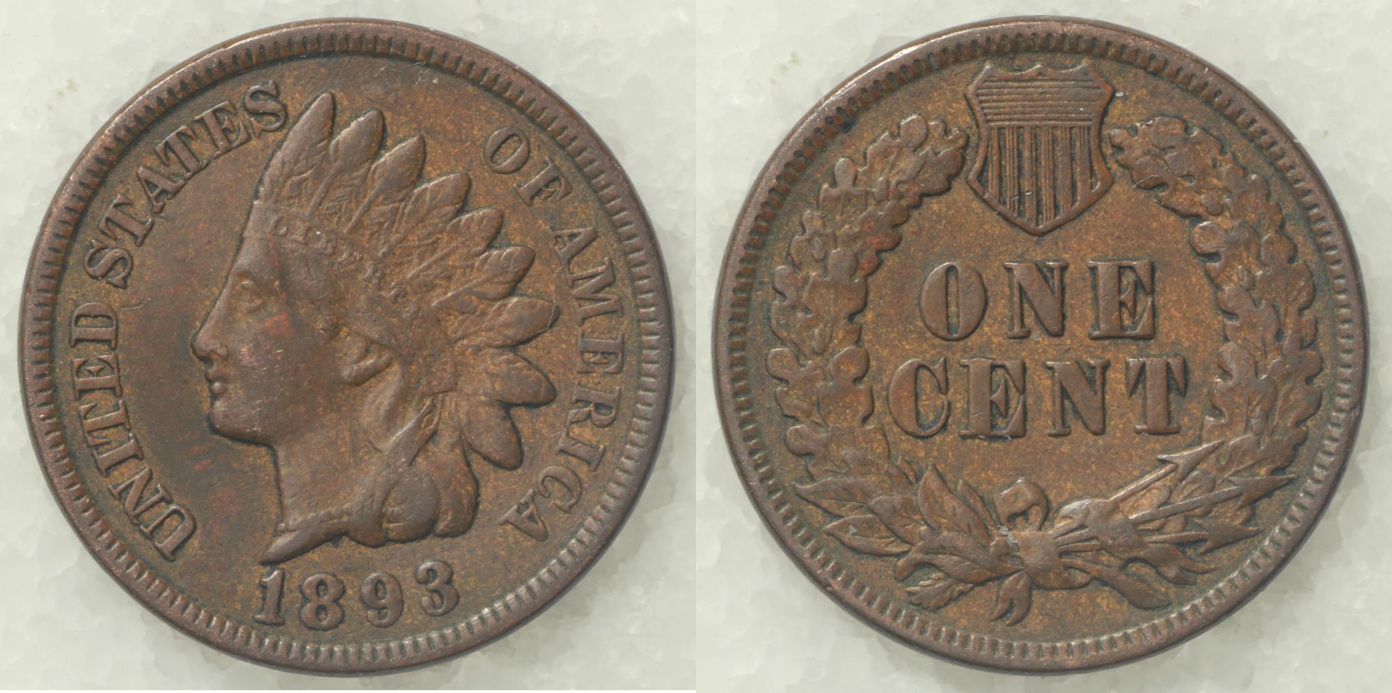 1893 Indian Head Cent - XF | Small Cents