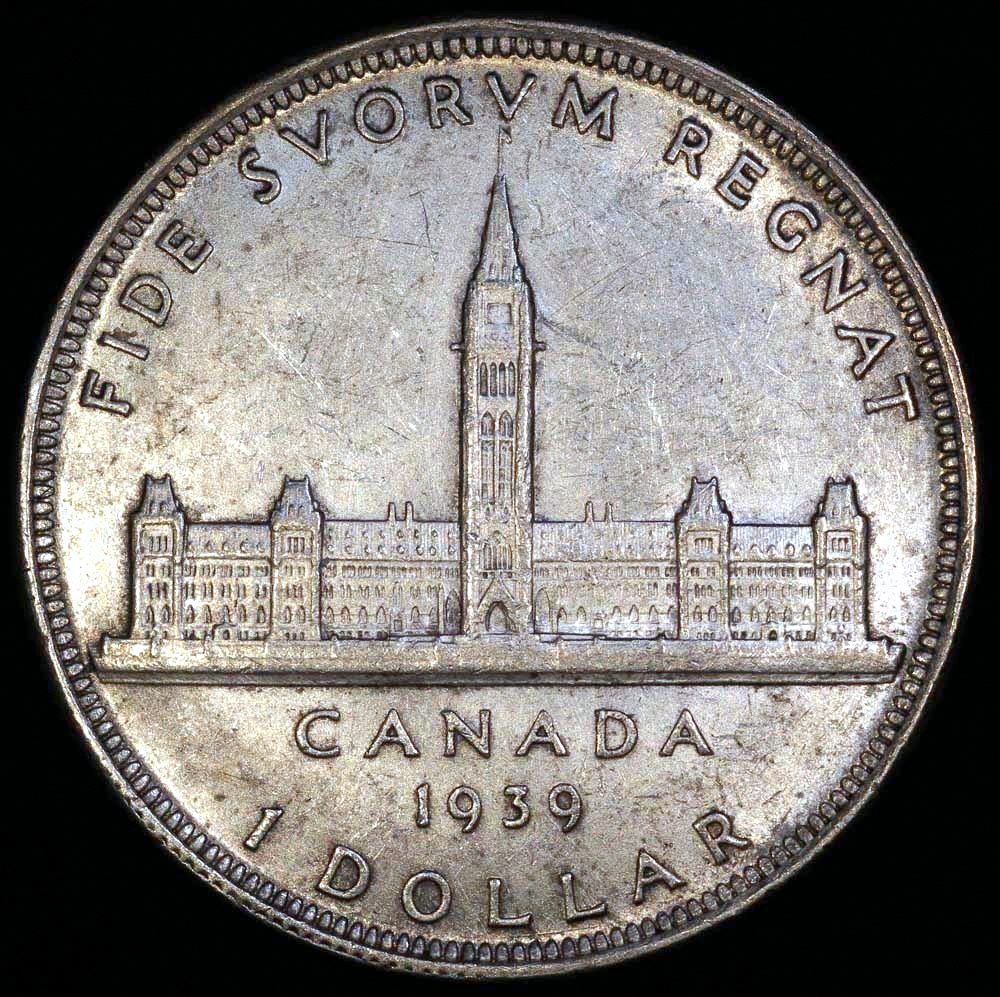 外国 インドトラヴァンコール 1/2ルピー銀貨 1939年PCGS-UNC 1939 Canada 1 Dollar - George VI - Royal Visit - AU | North