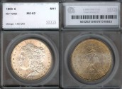 Us Coins - 1885s Morgan Dollar SEGS MS62
