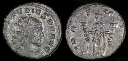 Ancient Coins - Claudius II Antoninianus - FIDES MILIT - Mediolanum Mint 