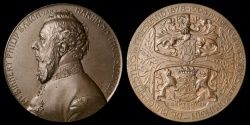 World Coins - 1903 Netherlands - Philip Binnert Baron of Harinxma thoe Slooten and Commissioner to the Queen Commemorative Medal