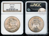 Us Coins - 1881s Morgan Dollar NGC MS64
